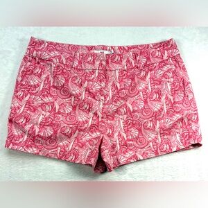 Vineyard Vines Pink Shell-Pattern Bermuda Shorts